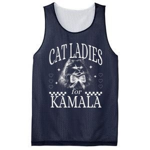 Childless Cat Lady Cat Ladies For Kamala Democrat Kamala Harris 2024 Mesh Reversible Basketball Jersey Tank