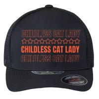 Childless Cat Lady Funny Kitty Cute Thank You Graphic Parody Flexfit Unipanel Trucker Cap