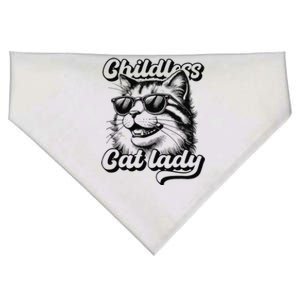 Childless Cat Lady Funny Cat Owner USA-Made Doggie Bandana