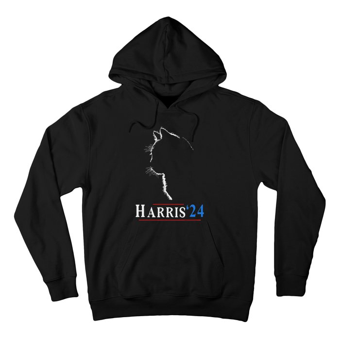 Childless Cat Lady Ladies For Kamala Harris Voting Kamala Hoodie