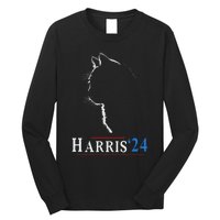 Childless Cat Lady Ladies For Kamala Harris Voting Kamala Long Sleeve Shirt