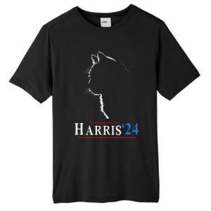 Childless Cat Lady Ladies For Kamala Harris Voting Kamala Tall Fusion ChromaSoft Performance T-Shirt