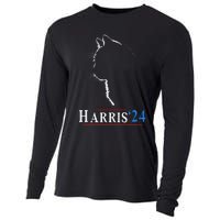 Childless Cat Lady Ladies For Kamala Harris Voting Kamala Cooling Performance Long Sleeve Crew