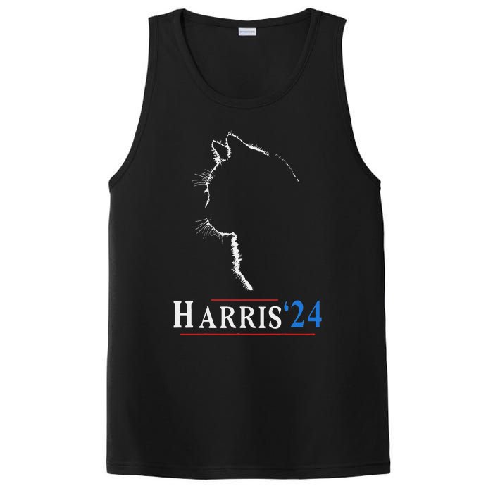 Childless Cat Lady Ladies For Kamala Harris Voting Kamala PosiCharge Competitor Tank