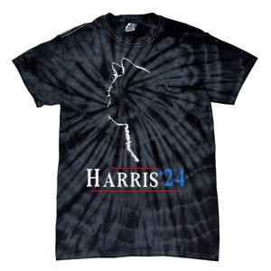 Childless Cat Lady Ladies For Kamala Harris Voting Kamala Tie-Dye T-Shirt