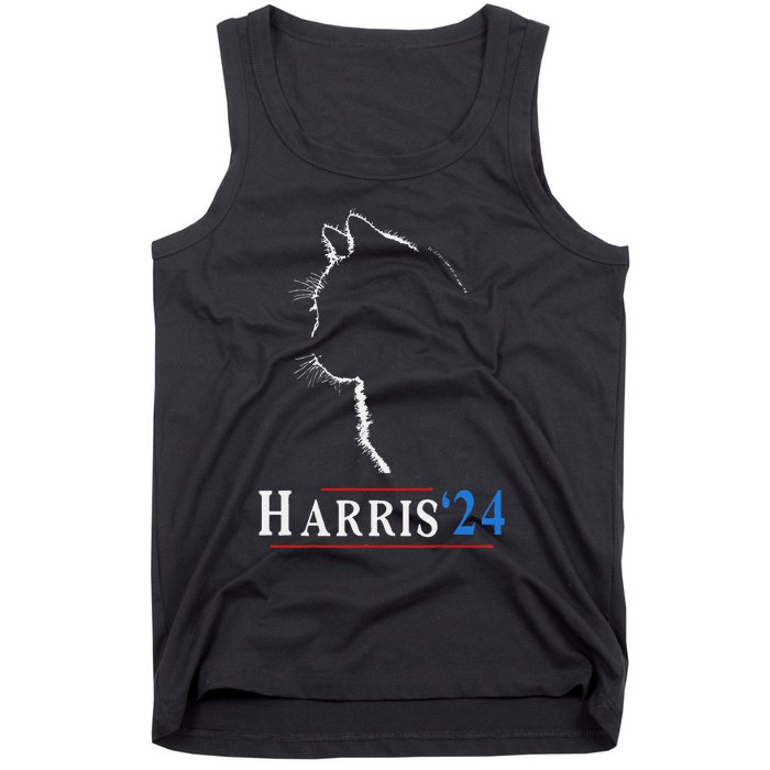 Childless Cat Lady Ladies For Kamala Harris Voting Kamala Tank Top