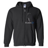 Childless Cat Lady Ladies For Kamala Harris Voting Kamala Full Zip Hoodie