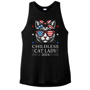 Childless Cat Lady Ladies For Kamala Harris Voting Kamala Ladies PosiCharge Tri-Blend Wicking Tank