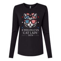 Childless Cat Lady Ladies For Kamala Harris Voting Kamala Womens Cotton Relaxed Long Sleeve T-Shirt