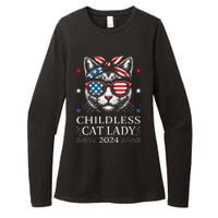 Childless Cat Lady Ladies For Kamala Harris Voting Kamala Womens CVC Long Sleeve Shirt