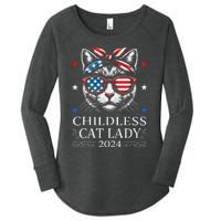 Childless Cat Lady Ladies For Kamala Harris Voting Kamala Women's Perfect Tri Tunic Long Sleeve Shirt