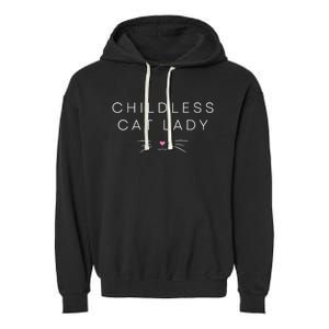 Childless Cat Lady Cute Voting Election 2024 Cat Lovers Kamala Harris 2024 Garment-Dyed Fleece Hoodie