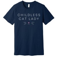 Childless Cat Lady Cute Voting Election 2024 Cat Lovers Kamala Harris 2024 Premium T-Shirt