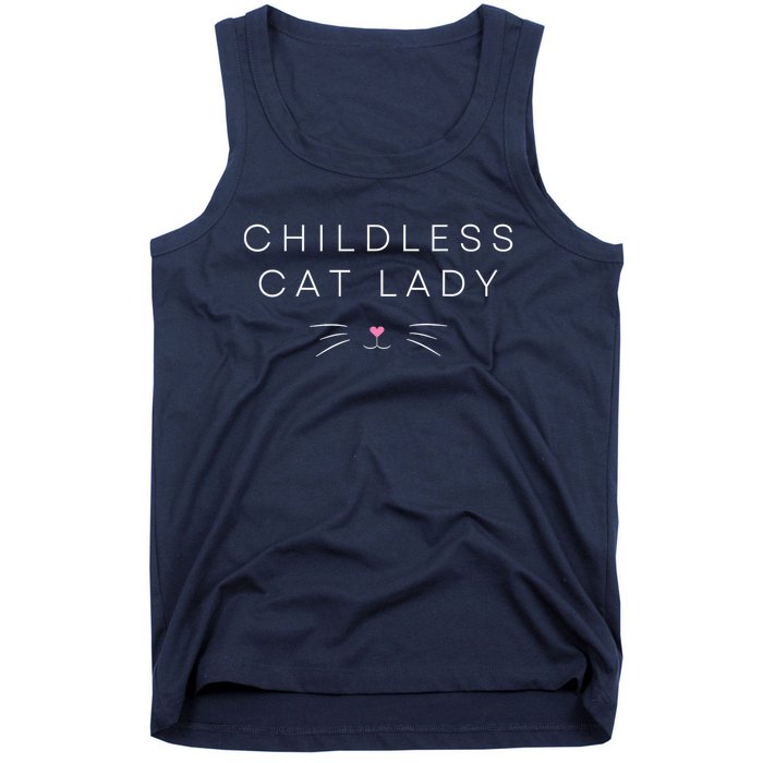 Childless Cat Lady Cute Voting Election 2024 Cat Lovers Kamala Harris 2024 Tank Top