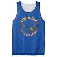 Camping Crew Let's Go Camping Vintage Camper Road Trip Gift Mesh Reversible Basketball Jersey Tank