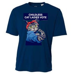 Childless Cat Ladies Vote Kamala Harris 2024 For President Kamala Harris 2024 Cooling Performance Crew T-Shirt