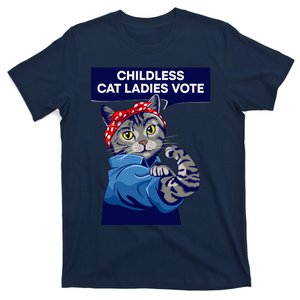 Childless Cat Ladies Vote Kamala Harris 2024 For President Kamala Harris 2024 T-Shirt