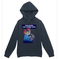 Childless Cat Ladies Vote Kamala Harris 2024 For President Kamala Harris 2024 Urban Pullover Hoodie