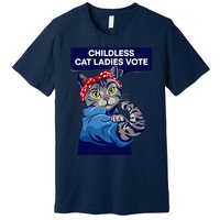 Childless Cat Ladies Vote Kamala Harris 2024 For President Kamala Harris 2024 Premium T-Shirt