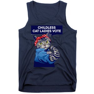 Childless Cat Ladies Vote Kamala Harris 2024 For President Kamala Harris 2024 Tank Top