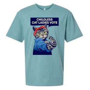 Childless Cat Ladies Vote Kamala Harris 2024 For President Kamala Harris 2024 Sueded Cloud Jersey T-Shirt