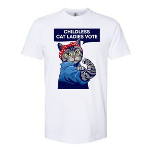 Childless Cat Ladies Vote Kamala Harris 2024 For President Kamala Harris 2024 Softstyle CVC T-Shirt