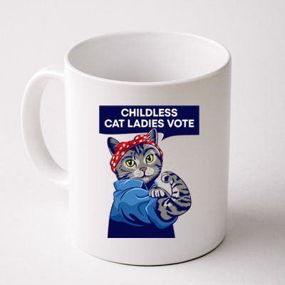 Childless Cat Ladies Vote Kamala Harris 2024 For President Kamala Harris 2024 Coffee Mug