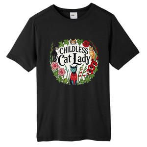 Childless Cat Lady Illustration Tall Fusion ChromaSoft Performance T-Shirt