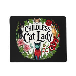 Childless Cat Lady Illustration Mousepad