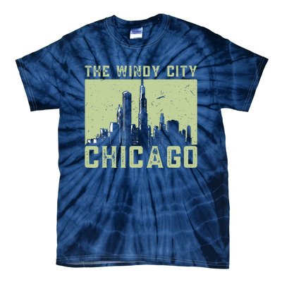 Chicago City Lover The Windy City Chicago Tie-Dye T-Shirt