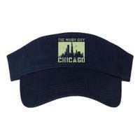 Chicago City Lover The Windy City Chicago Valucap Bio-Washed Visor