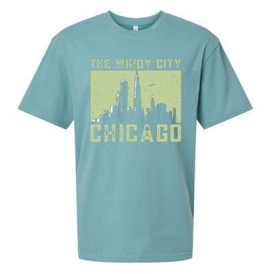 Chicago City Lover The Windy City Chicago Sueded Cloud Jersey T-Shirt