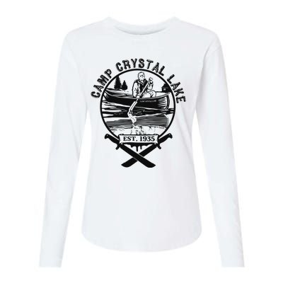 Camp Crystal Lake Womens Cotton Relaxed Long Sleeve T-Shirt