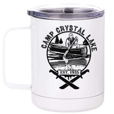 Camp Crystal Lake 12 oz Stainless Steel Tumbler Cup