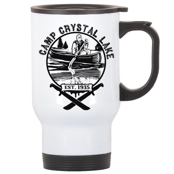 Camp Crystal Lake Stainless Steel Travel Mug