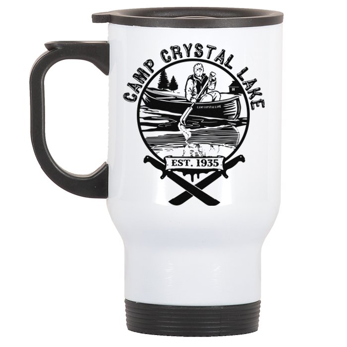 Camp Crystal Lake Stainless Steel Travel Mug