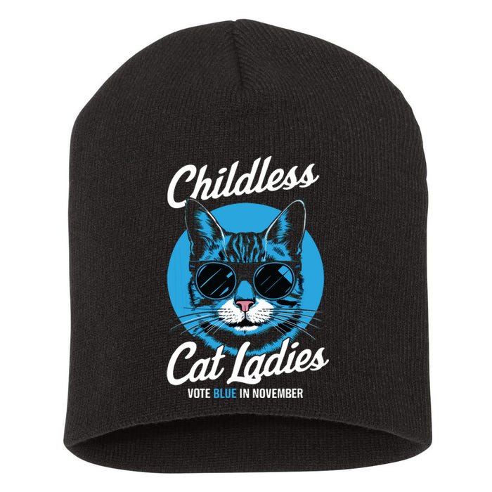 Childless Cat Lady Short Acrylic Beanie