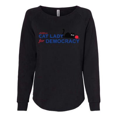 Childless Cat Lady Voting Election 2024 Usa Womens California Wash Sweatshirt