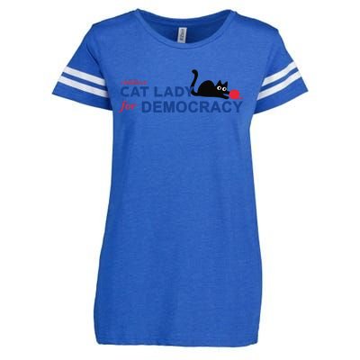 Childless Cat Lady Voting Election 2024 Usa Enza Ladies Jersey Football T-Shirt