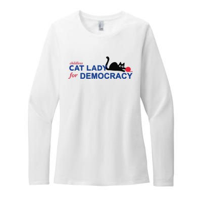 Childless Cat Lady Voting Election 2024 Usa Womens CVC Long Sleeve Shirt