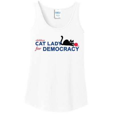 Childless Cat Lady Voting Election 2024 Usa Ladies Essential Tank