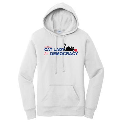 Childless Cat Lady Voting Election 2024 Usa Women's Pullover Hoodie