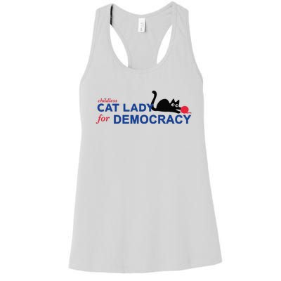 Childless Cat Lady Voting Election 2024 Usa Women's Racerback Tank