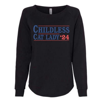 Childless Cat Lady Voting Election 2024 Usa Womens California Wash Sweatshirt