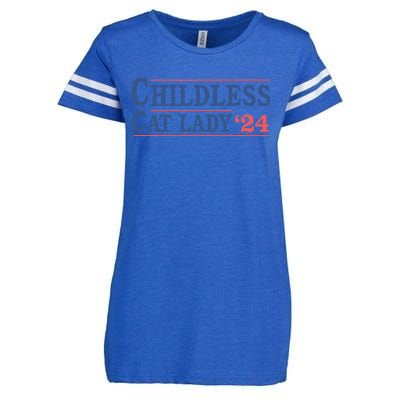 Childless Cat Lady Voting Election 2024 Usa Enza Ladies Jersey Football T-Shirt