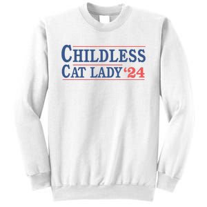 Childless Cat Lady Voting Election 2024 Usa Sweatshirt