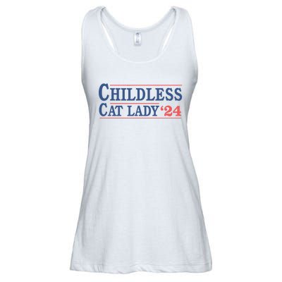 Childless Cat Lady Voting Election 2024 Usa Ladies Essential Flowy Tank