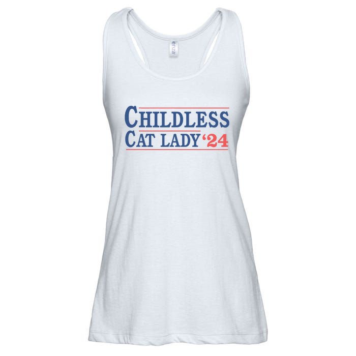 Childless Cat Lady Voting Election 2024 Usa Ladies Essential Flowy Tank