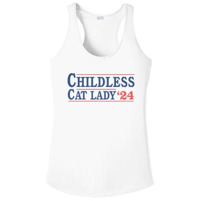 Childless Cat Lady Voting Election 2024 Usa Ladies PosiCharge Competitor Racerback Tank