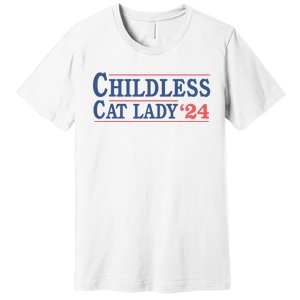 Childless Cat Lady Voting Election 2024 Usa Premium T-Shirt